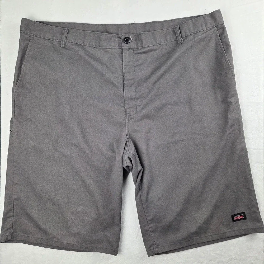 Dickies Shorts Mens 44 Black Flat Front Twill Workwear Relaxed Fit Excellent